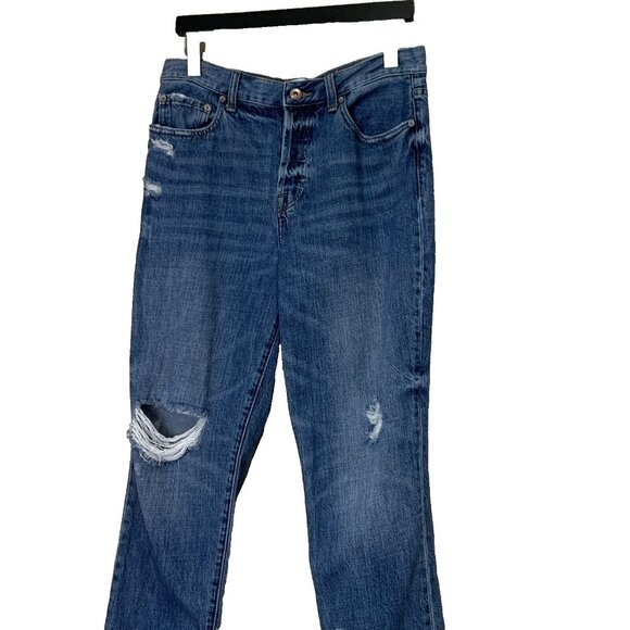 Pistola Women's Distressed High Rise Button Fly Presley Jeans Size 29 Blue - Picture 2 of 14